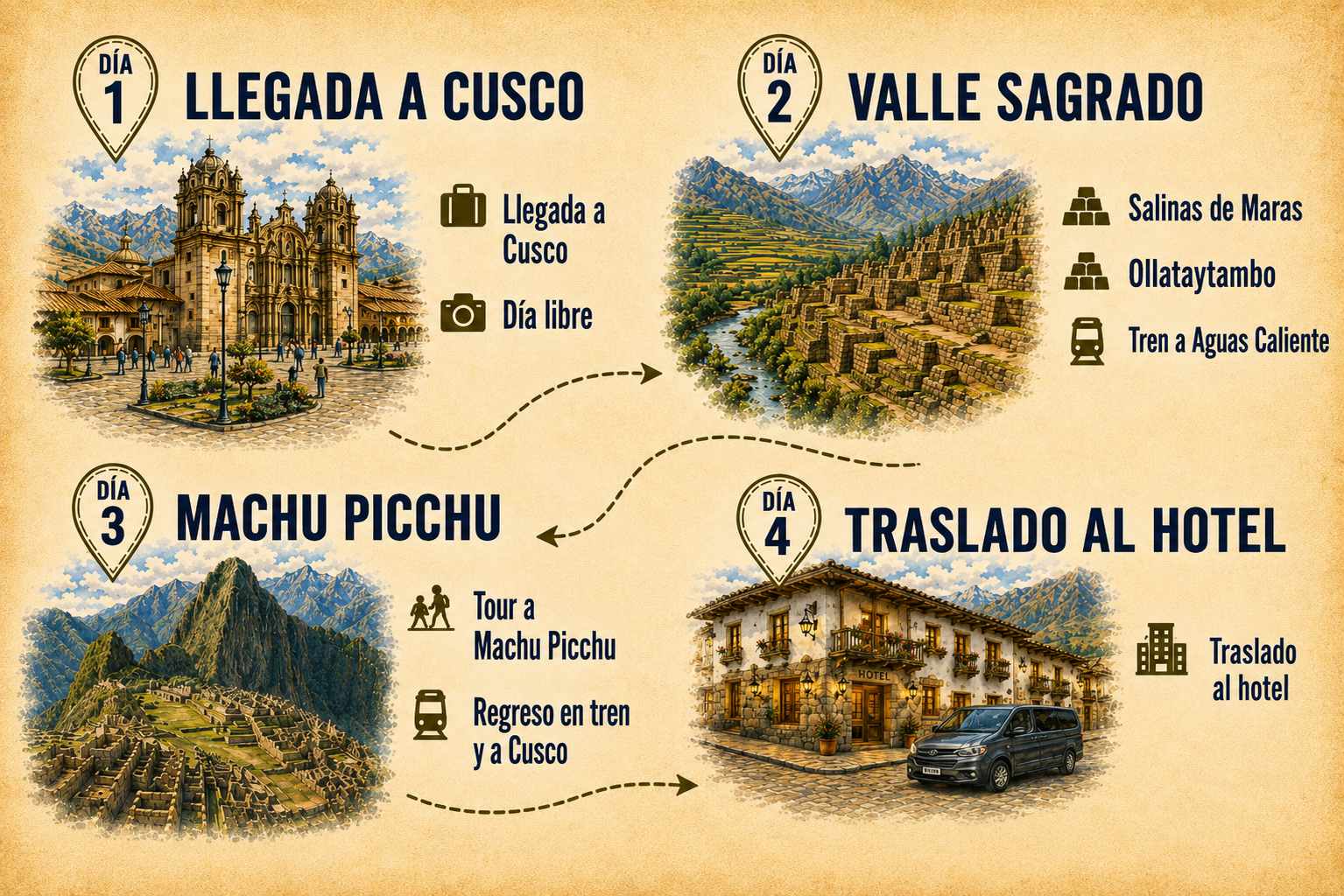 4 días cusco Valle sagrado