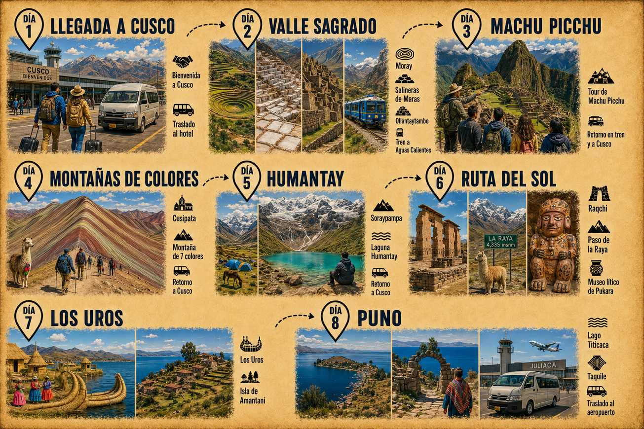 Tour de 8 días Cusco