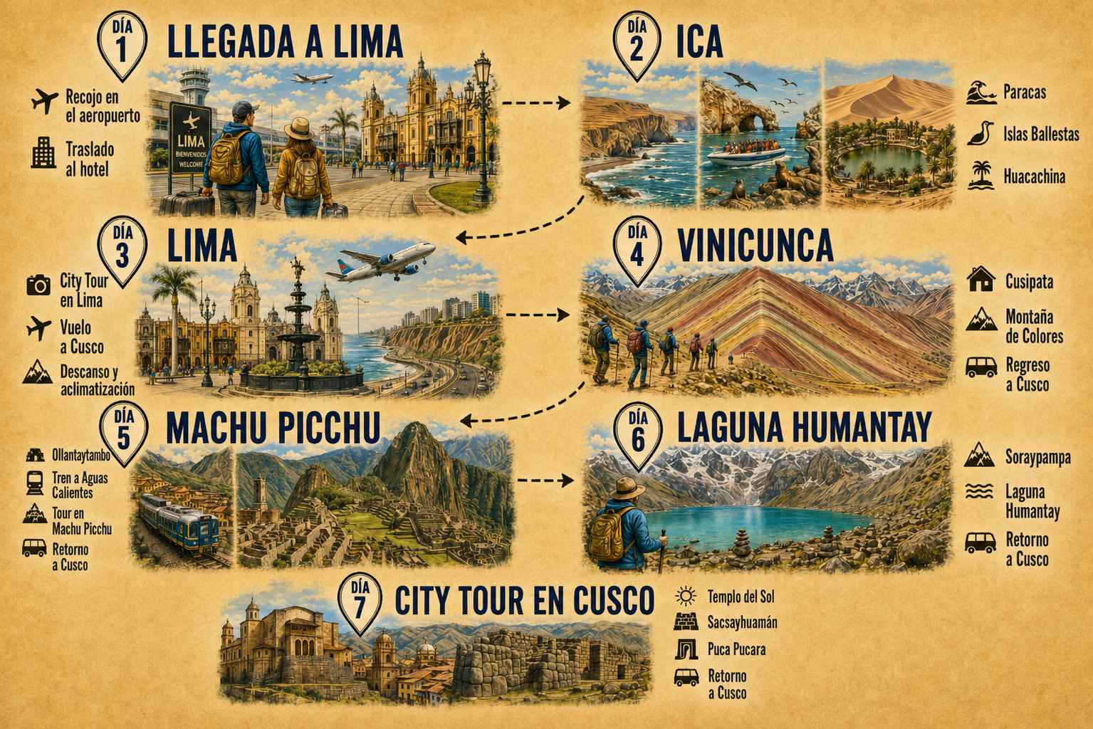 Tour de 7 días por Lima y Cusco