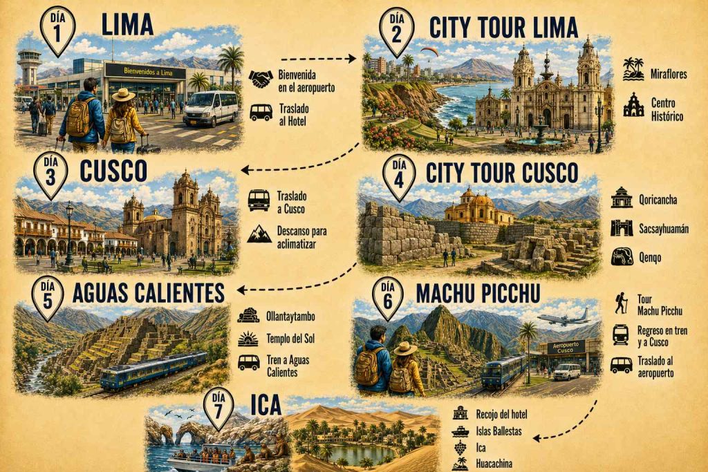 Tour de 7 días por Cusco y Lima
