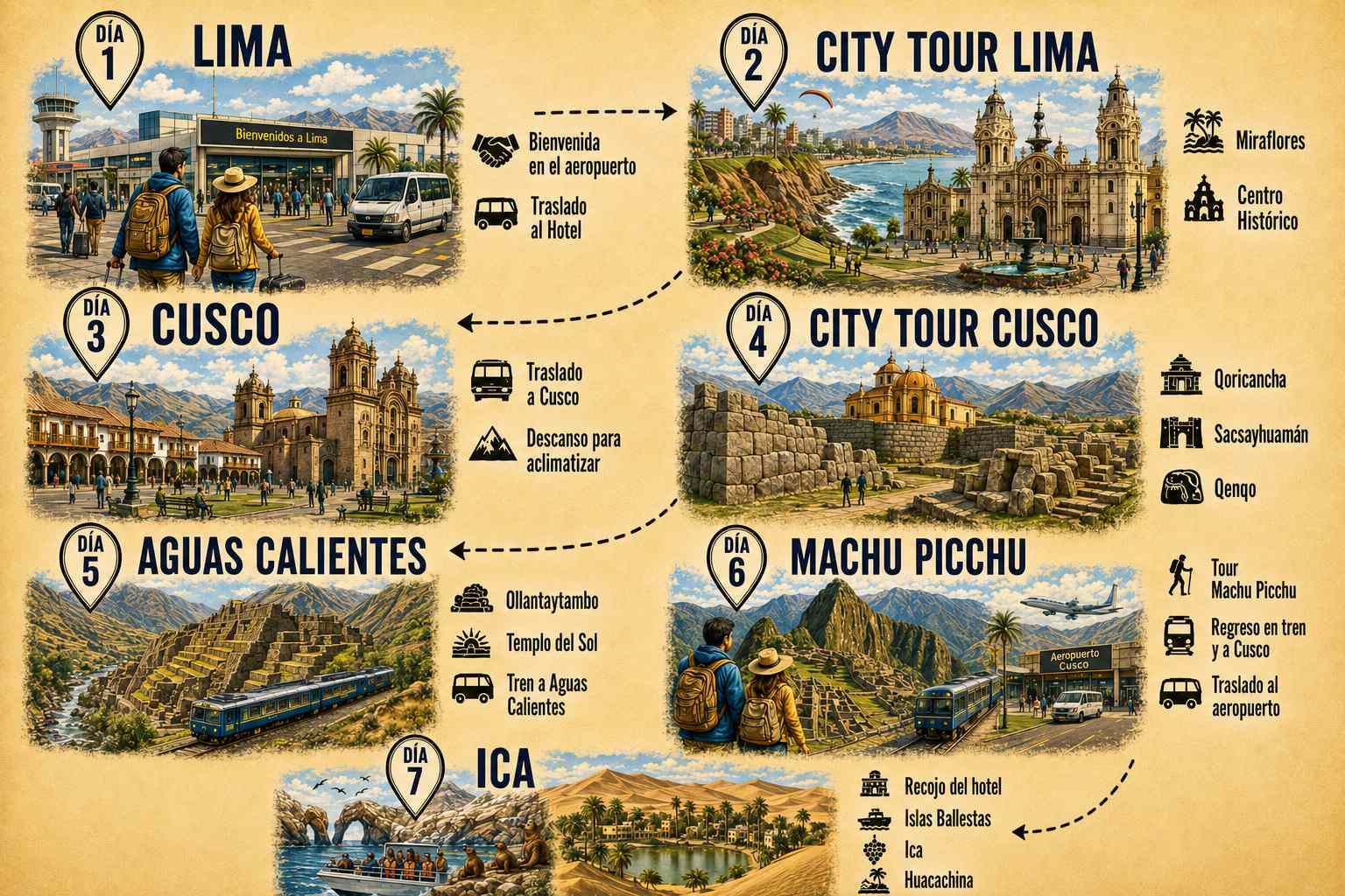 Tour de 7 días por Cusco y Lima