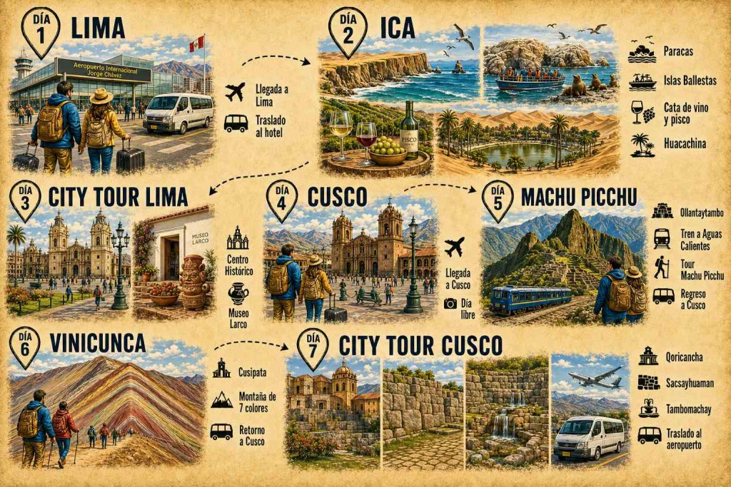 07 Días paracas Machu picchu
