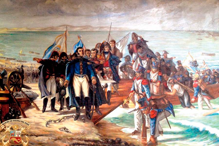 desembarco valparaiso don jose de san martin